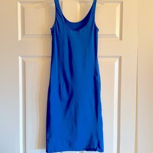 Spandex Blue T-shirt Dress